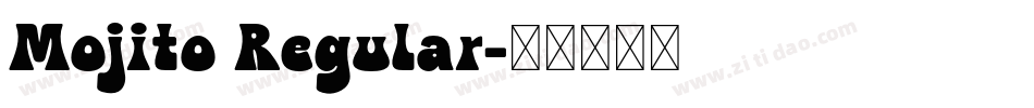 Mojito Regular字体转换